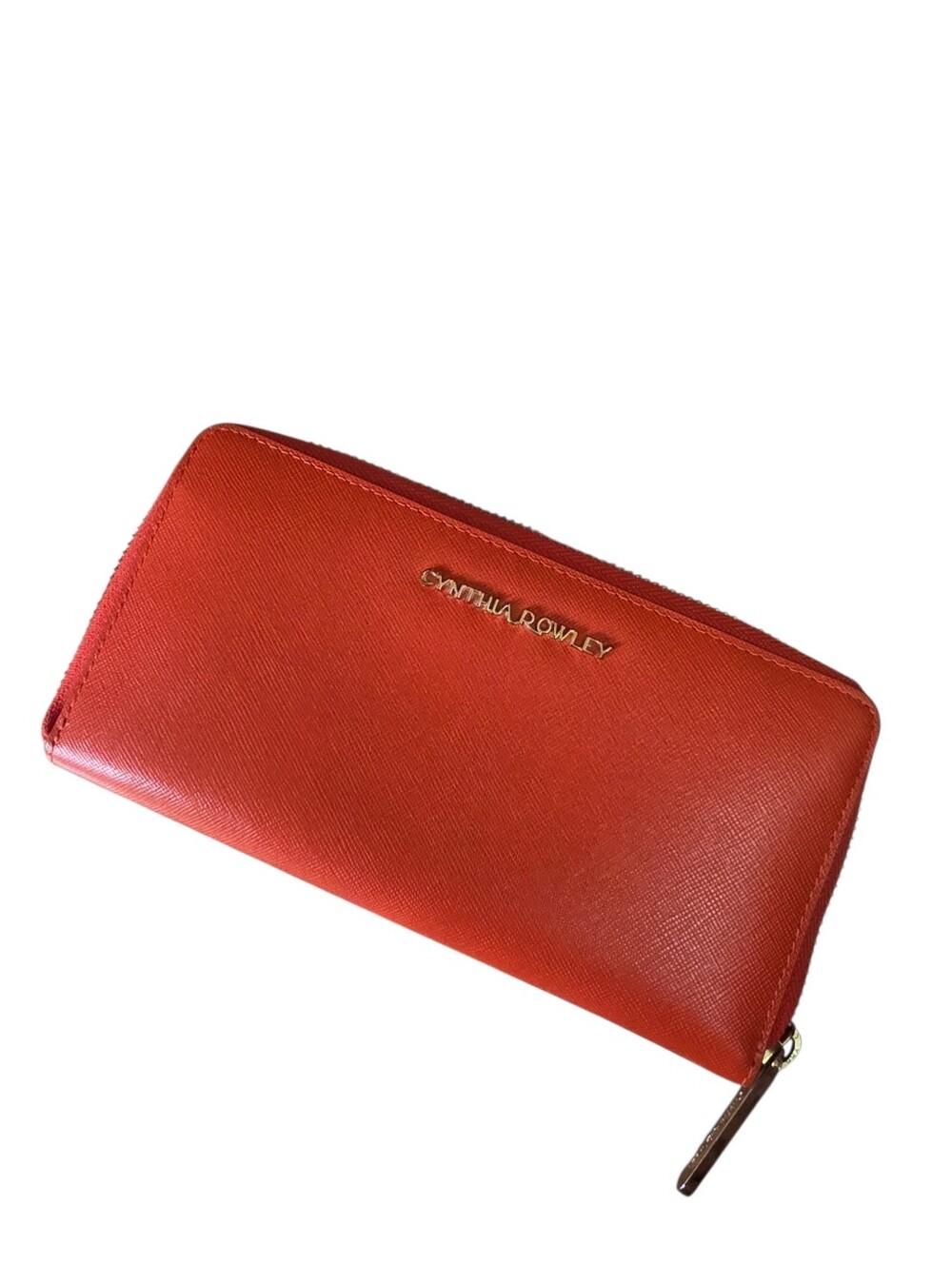 Cynthia Rowley Long Wallet Orange Zip Around